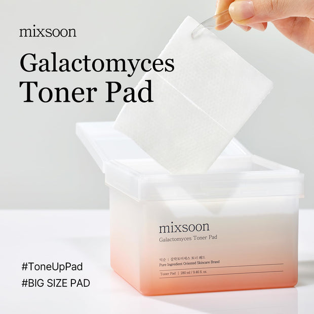 [Mixsoon] Galactomyces Toner Pad: Exfoliate + Brighten (60 thick pads)