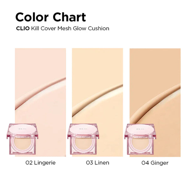 [CLIO] Kill Cover Mesh Glow Cushion Set + Refill [15g x 2]