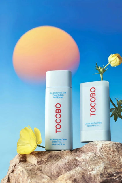 [Tocobo] Soothing Sun Duo: Bio Watery Sun Cream & Cotton Soft Sun Stick