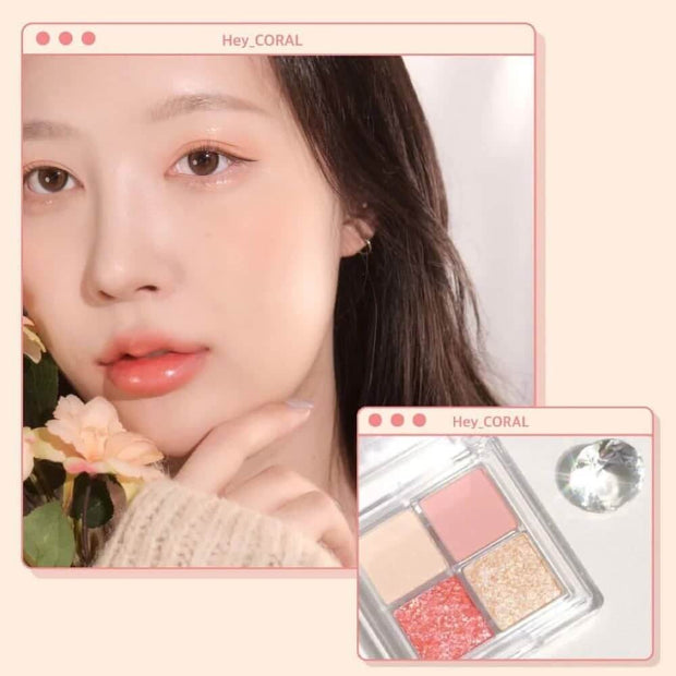 [CLIO] Twinkle Pop Pearl Flex Glitter Eye Palette (4 Types)